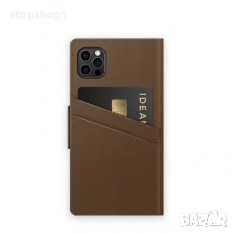 Кейс-портфейл IDEAL OF SWEDEN в наситено кафяво за iPhone 12 Pro Max, снимка 5 - Калъфи, кейсове - 54192302