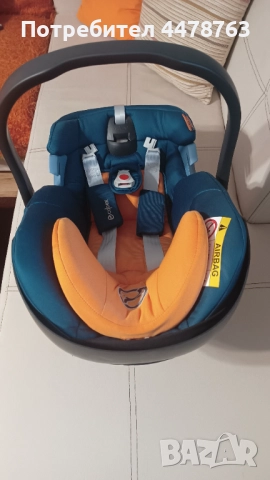 СТОЛ ЗА КОЛА Cybex Aton 5 Tropical Blue в отлично състояние, снимка 5 - Столчета за кола и колело - 52985723