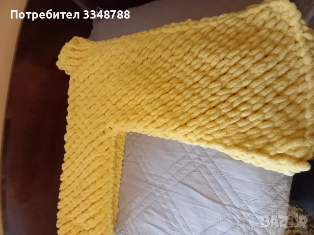 Ръчно плетено палто-жилетка!, снимка 3 - Палта, манта - 53808552