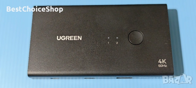 UGREEN HDMI 2.0 KVM Превключвател за 2 PC 1 Монитор 4 USB Порта 4K@60Hz, снимка 9 - Кабели и адаптери - 53844659