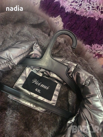 Сребристо зимно яке