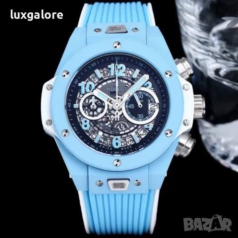 Мъжки часовник Hublot Big Bang Unico Sky Blue с кварцов механизъм, снимка 1 - Мъжки - 46902886