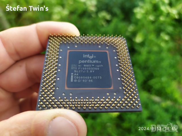 ✅ Intel® Pentium® w/MMX™ 200MHz/66MHz/CPU/Socket 7 (PGA321), снимка 6 - Процесори - 46280479