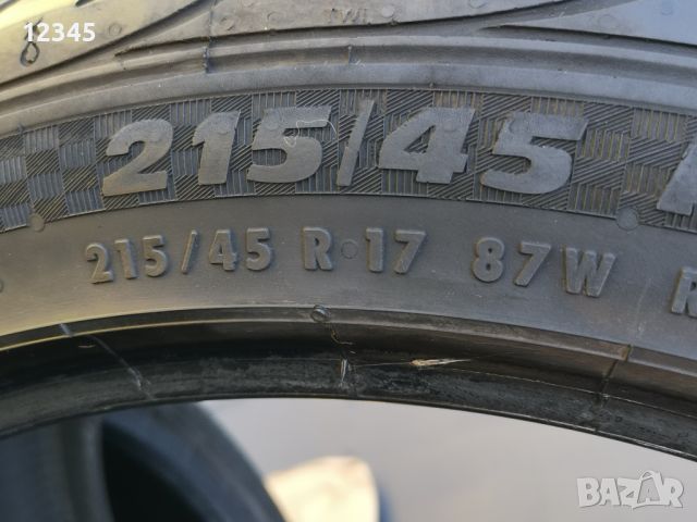 215/45R17 -№815, снимка 4 - Гуми и джанти - 46498810