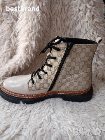 Дамски боти от естествена кожа,с цип и ластични връзки,код 66/135, снимка 9 - Дамски боти - 51776138