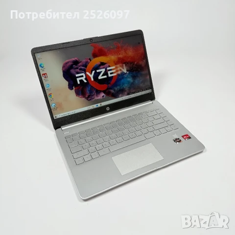 Лаптоп HP 14s/FHD IPS/Ryzen 3 5300U/512GB NVMe/8GB RAM/Подсветка, снимка 1
