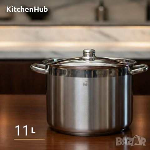 Неръждаема тенджера -  MERCURY HAUS COSMO PREMIUM – издържа натоварване, готви равномерно и служи с , снимка 5 - Прибори за хранене, готвене и сервиране - 52381513