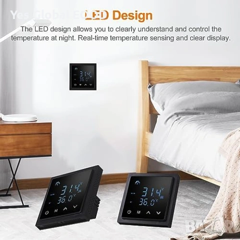 Weytoll 16A термостат за подово отопление, снимка 4 - Друга електроника - 53616215