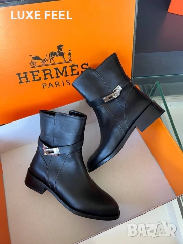 HERMES 💎Дамски Боти , снимка 9 - Дамски боти - 53287690