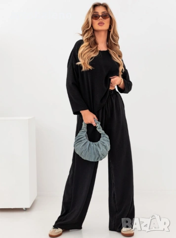 Дамски комплект блуза и панталон Johnnie, 4цвята , снимка 10 - Комплекти - 53571704