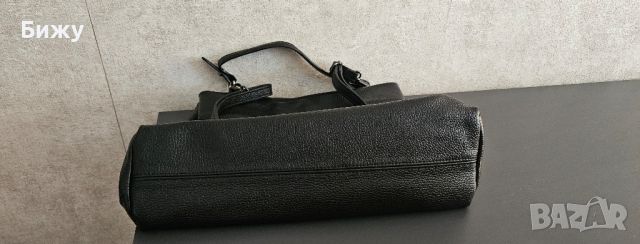 Дамска чанта от естествена кожа цвят черен , снимка 10 - Чанти - 45769386