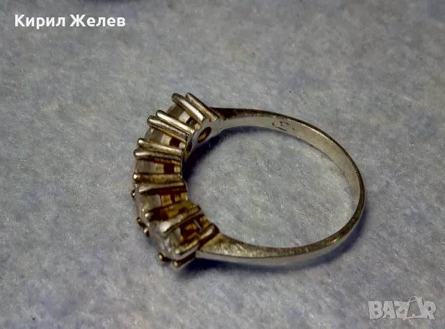 АВТОРСКИ СКЪПОЦЕНЕН СРЕБЪРЕН ПРЪСТЕН СРЕБРО 925 с ПЕЧАТ на БИЖУТЕРА и ФАСЕТИРАНИ СКЪПИ ЦИРКОНИ 50131, снимка 10 - Пръстени - 49876882