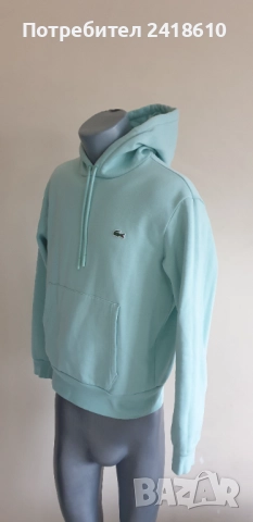 Lacoste Classic Fit  Hoodie Mens Size 4 - M  ОРИГИНАЛ! Мъжка Качулка!, снимка 15 - Спортни дрехи, екипи - 52352442