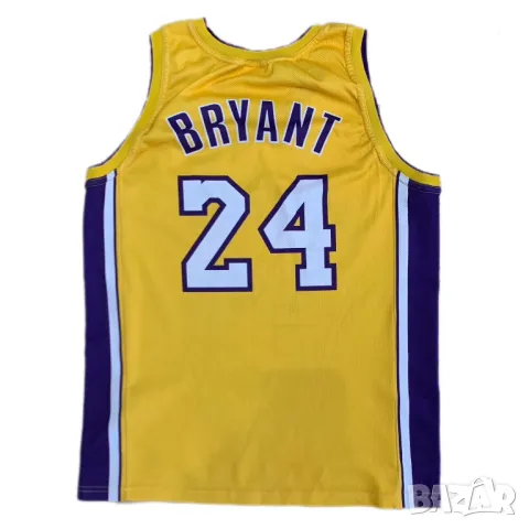 Оригинален мъжки потник Champion x Lakers x Kobe Bryant 24 | L размер, снимка 1 - Тениски - 46996774