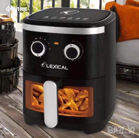 Фритюрник с горещ въздух LEXICAL LAF-3021 AirFryer 4,5l, снимка 6 - Фритюрници - 45906083