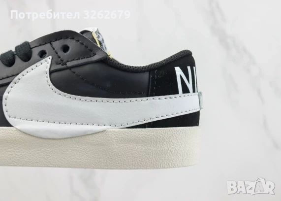 Nike Blazer low 77 jumbo 100% оригинални нови естествена кожа 42, снимка 9 - Маратонки - 45415882