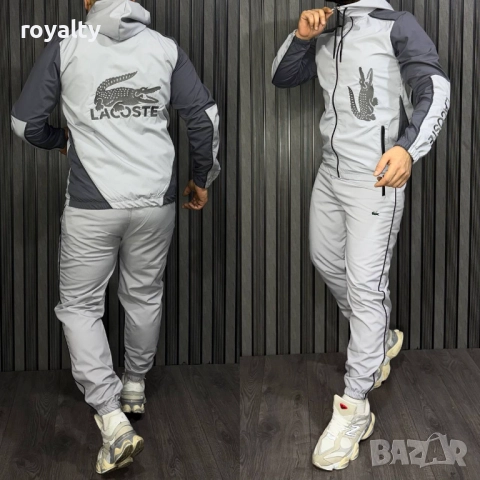 Lacoste НА ЕДРО Спортен Мъжки Екип 5 бр., снимка 3 - Спортни дрехи, екипи - 52971489
