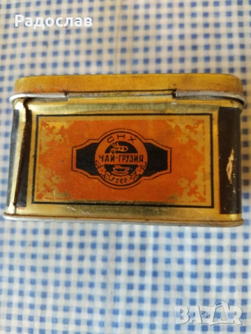 ГССР  стара кутия от чай, снимка 4 - Колекции - 53783707