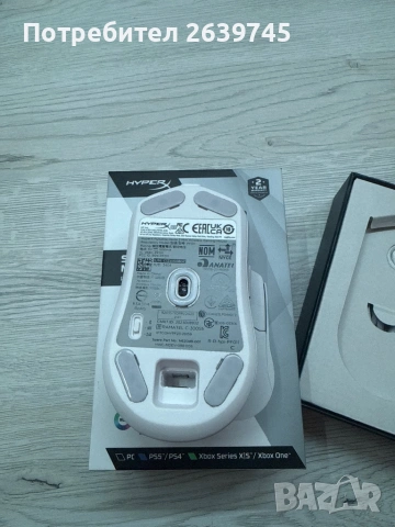 Мишка hyperx haste 2 mini wireless, снимка 3 - Клавиатури и мишки - 53873780
