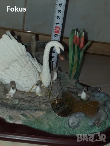 Страхотна красива статуетка фигура лебед на Leonardo, снимка 4 - Антикварни и старинни предмети - 50999141