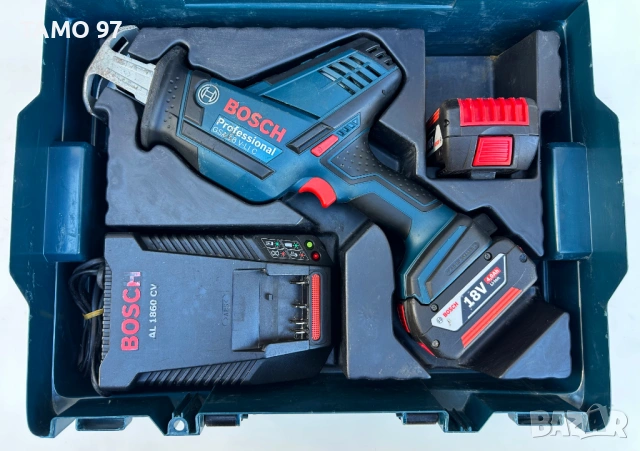 BOSCH GSA 18 V-Li C - Акумулаторен саблен трион 2x18V 4.0Ah, снимка 2 - Триони и циркуляри - 53597983