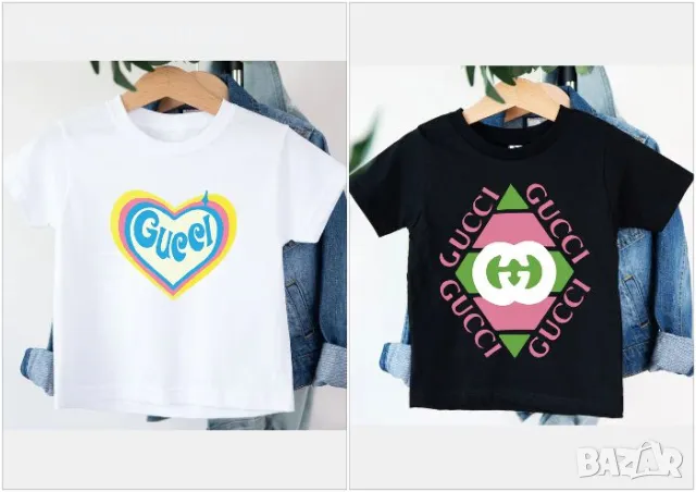 Gucci Детска Тениска 1-16 години👚👕Детска Блуза С Къс Ръкав Гучи - 2 Налични Цвята Код LFS377, снимка 1