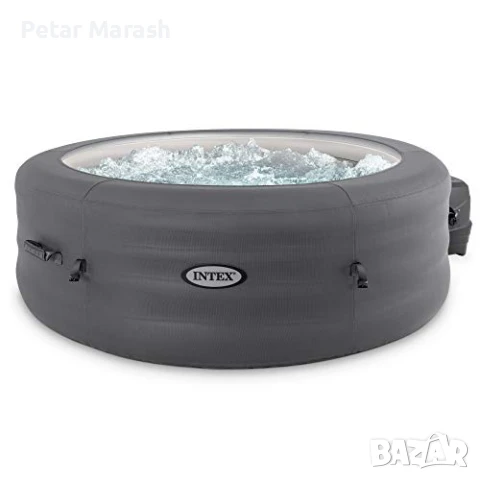 Intex SimpleSpa – Надуваемо Джакузи Ø196 см за 4 души с масажна система и отопление, снимка 2 - Басейни и аксесоари - 50725615
