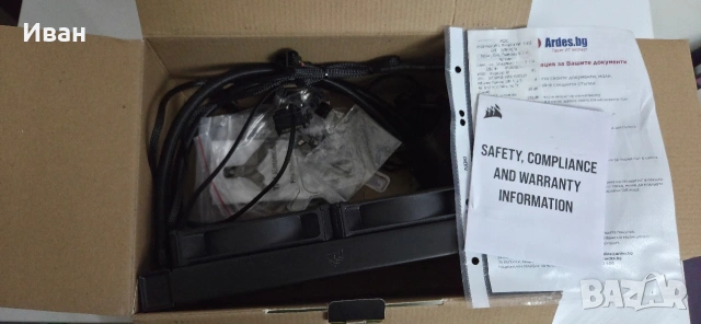 Водно Corsair iCUE h100i Elite RGB, снимка 2 - Други - 53851248