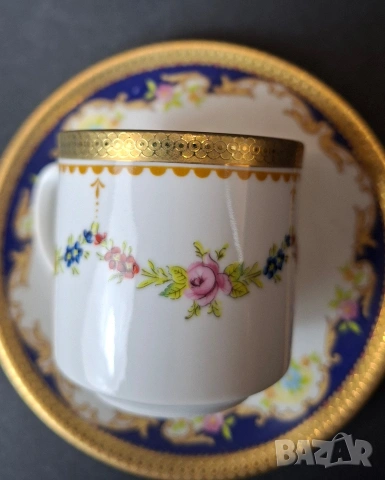 Порцеланова чаша за кафе с подложна чиния, снимка 2 - Чаши - 53995988