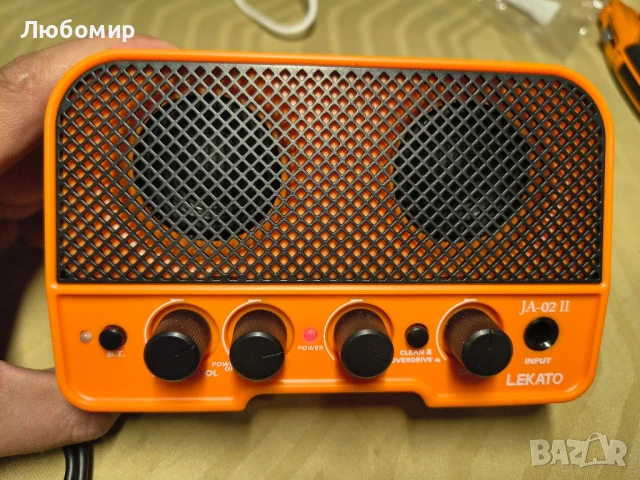 LEKATO 5W Преносим китарен усилвател, акумулаторен, усилвател, снимка 2 - Ресийвъри, усилватели, смесителни пултове - 51392484