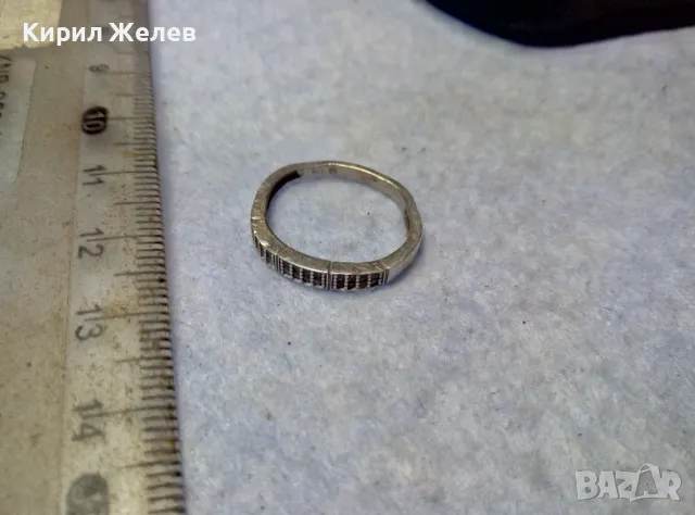 SWAROVSKI СКЪПОЦЕНЕН СРЕБЪРЕН ПРЪСТЕН СРЕБРО 925 с ЩЕМПЕЛ ЛЕБЕД на СВАРОВСКИ 47530, снимка 6 - Пръстени - 49733202