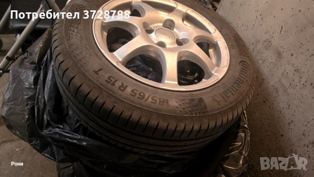 4 броя джанти с гуми, снимка 3 - Гуми и джанти - 53952350