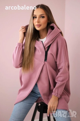 Дамски суичър с къс цип, 4цвята , снимка 8 - Суичъри - 47158377