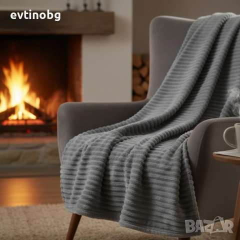Меко и ватирано микрофибърно одеяло 200x220 см за топъл и стилен сън, снимка 3 - Олекотени завивки и одеяла - 53777970