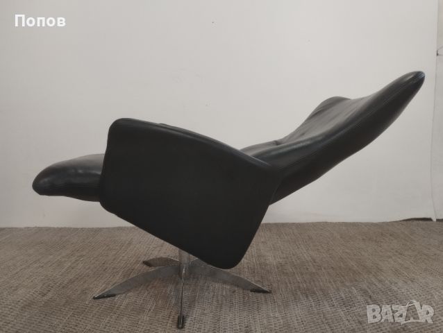 Hjort Knudsen – Кресло Opus – естествена кожа, снимка 8 - Дивани и мека мебел - 46419495