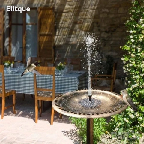 Соларен фонтан с три режима на разпръскване, снимка 9 - Соларни лампи - 53443377