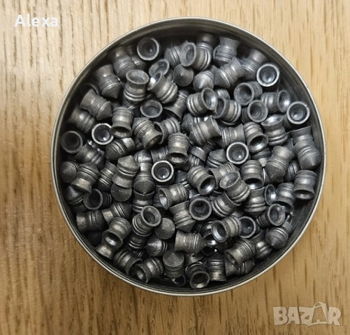 Чашки съчми за въздушна пневматична пушка 5,5 мм H & N Silver Point 200 броя, снимка 3 - Въздушно оръжие - 53692844