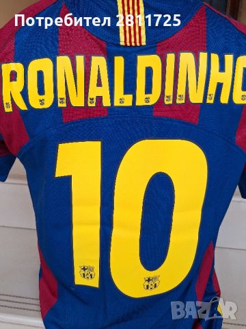 Тениска Роналдиньо Барселона 2006 г - ретро легенди, снимка 3 - Футбол - 45508966