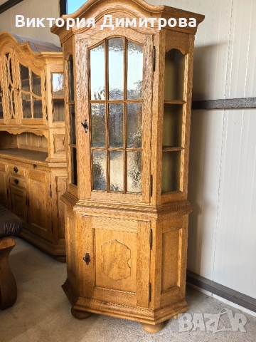 Ъглова витрина Антик , снимка 11 - Секции и витрини - 52800720