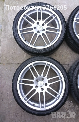 19ки джанти 5х112 Audi с летни гуми, снимка 3 - Гуми и джанти - 53446613