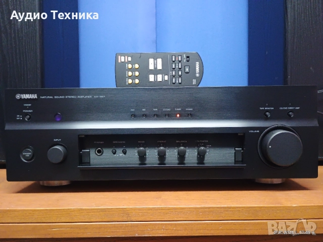 YAMAHA AX-397. Перфектен! Оригинално дистанционно. Страхотен звук! Изпращам видео., снимка 3 - Ресийвъри, усилватели, смесителни пултове - 52138375