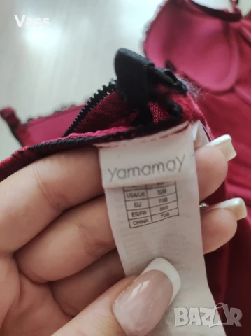 Червен корсет , снимка 2 - Корсети, бюстиета, топове - 51284356