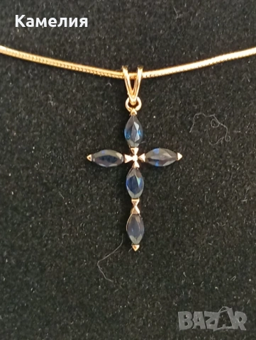 Златен Кръст , снимка 2 - Колиета, медальони, синджири - 53674237