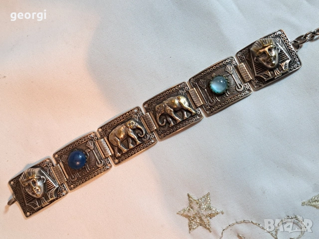 винтидж египетска гривна Art Deco 32/1, снимка 5 - Гривни - 53394534