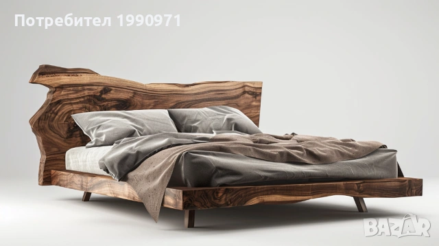 Дизайнерска спалня от мастивна дървесина по поръчка, снимка 2 - Спални и легла - 53727107
