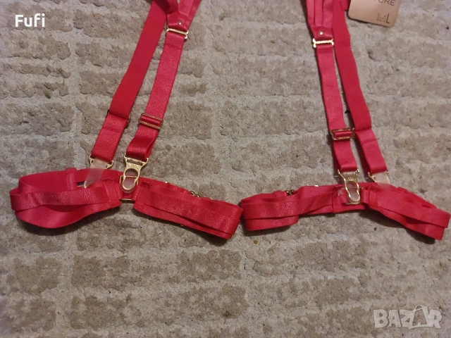 4,50 евро, нов розов жартиер, С етикет , снимка 3 - Бельо - 53269229