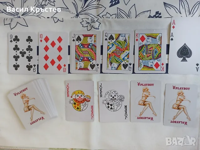 ROCOCO карти за игра - ГДР, Playboy, Bee №99 USA, Руски, - Зарове за игра, - Стари реклами от ПТ, снимка 2 - Карти за игра - 50130742