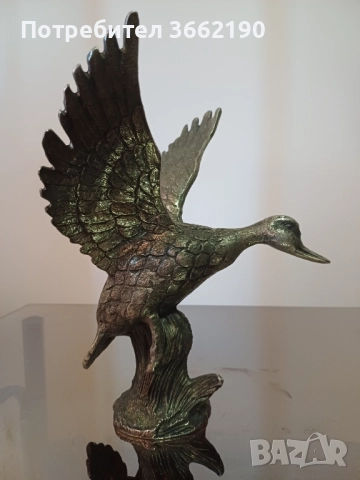 Бронзова патица, снимка 2 - Статуетки - 52516079