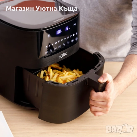 НОВ Еър Фрайер Solac Leviter Digital 7 с Гаранция, снимка 4 - Фритюрници - 51963928