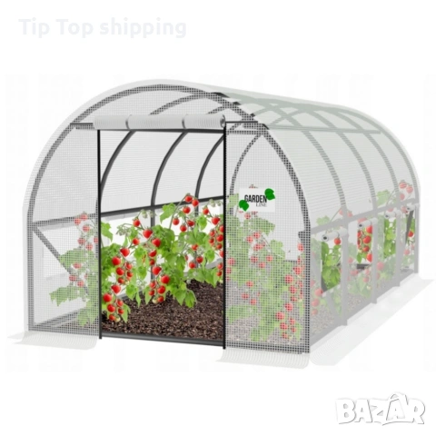 Градинска четирисегментна бяла оранжерия - модерен и ярък дизайн - 6 х 3 х 2м, снимка 6 - Оранжерии - 53619062